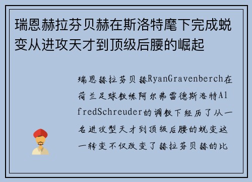瑞恩赫拉芬贝赫在斯洛特麾下完成蜕变从进攻天才到顶级后腰的崛起
